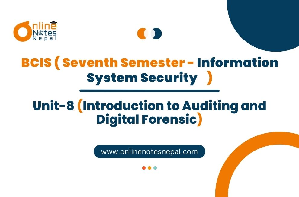 Introduction to Auditing and Digital Forensic Photo